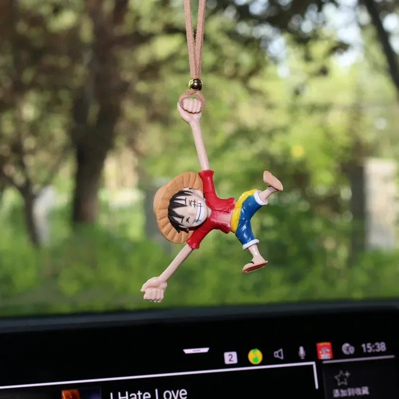 ONE PIECE Luffy Car Interior Decoration Funny Car Rearview Mirror Pendant Auto Interior Hanging Ornaments Car Accessories Gifts - One Piece Merchandise - Free Shipping Buy Now