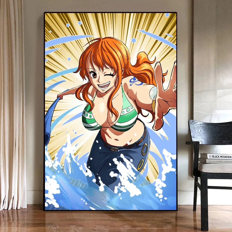 Nico·Robin Nami Boa Hancock Perona Wall Decoration One Piece Sexy and Beautiful PosterLiving Room Decoration Canvas Painting - One Piece Merchandise - Free Shipping Buy Now