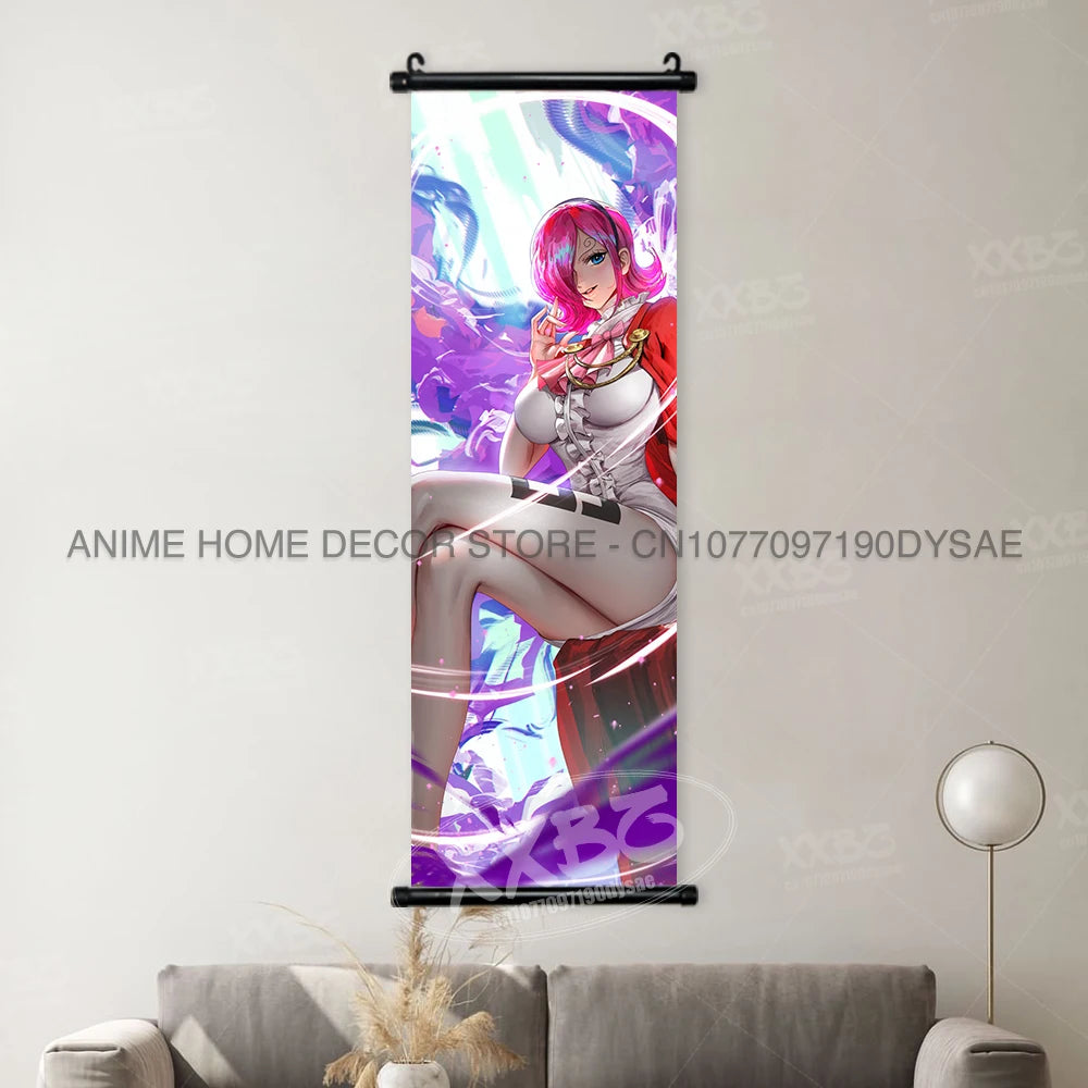 ONE PIECE Posters Anime Monkey D. Luffy Hanging Painting Yamato Scrolls Picture Nico Robin Home Decor Wallpaper Canvas Wall Art - One Piece Merchandise - Free Shipping Buy Now