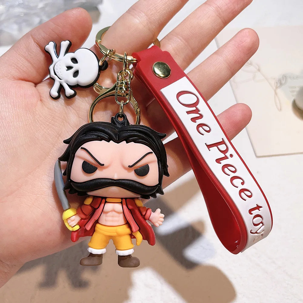 Anime One Piece Keychain Luffy Zoro Portgas·D· Ace Key Chain Llaveros Porte Clé Keyring Doll Bag Charm Pendent Car Keychains - One Piece Merchandise - Free Shipping Buy Now