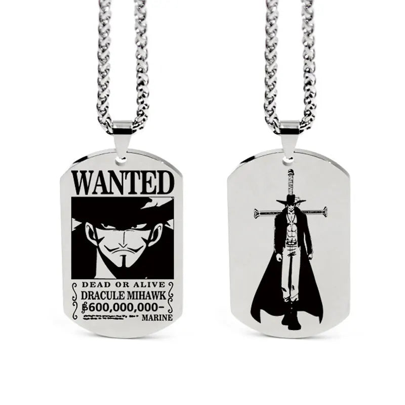 One Piece Anhänger Damen Halskette Japanisches Anime Zubehör Cosplay Luffy Zoro Sanji Manga Titan Schmuck Herren Halskette Geschenk