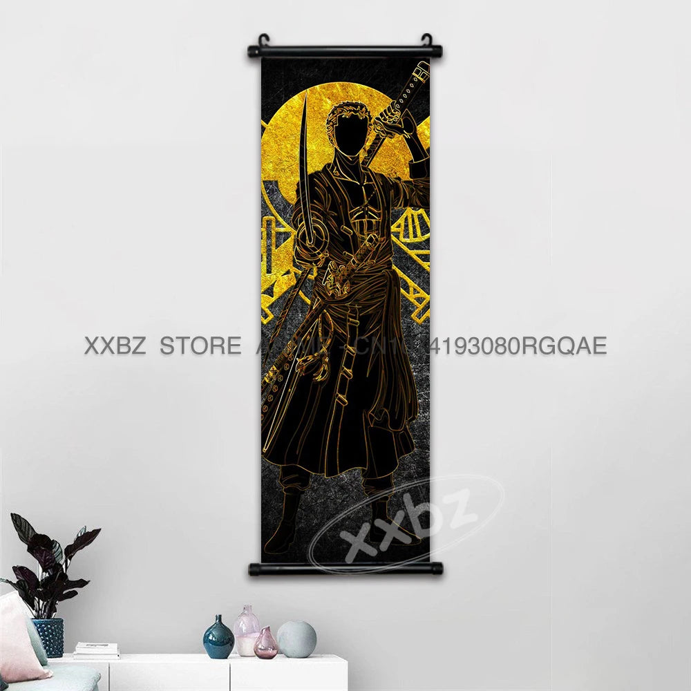 ONE PIECE Scrolls Pictures Canvas Luffy Hanging Paintings Nami Wall Art Zoro Anime Posters Sanji Latest Bedroom Robin Home Decor - One Piece Merchandise - Free Shipping Buy Now