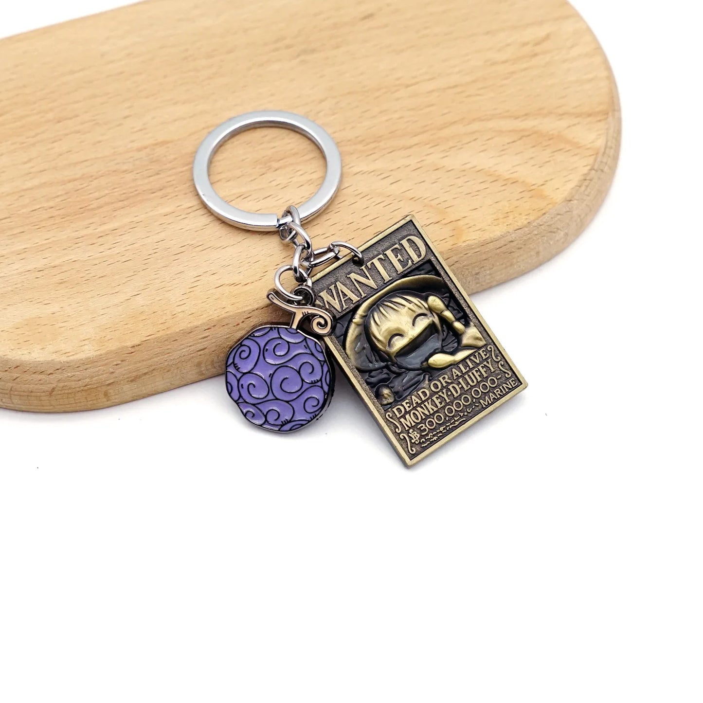 Anime One Piece Shanks Kaido Law Luffy Ace Zoro Sanji Devil Fruit Keychain Metal Pendant Figure Model Toy Jewelry Gift - One Piece Merchandise - Free Shipping Buy Now
