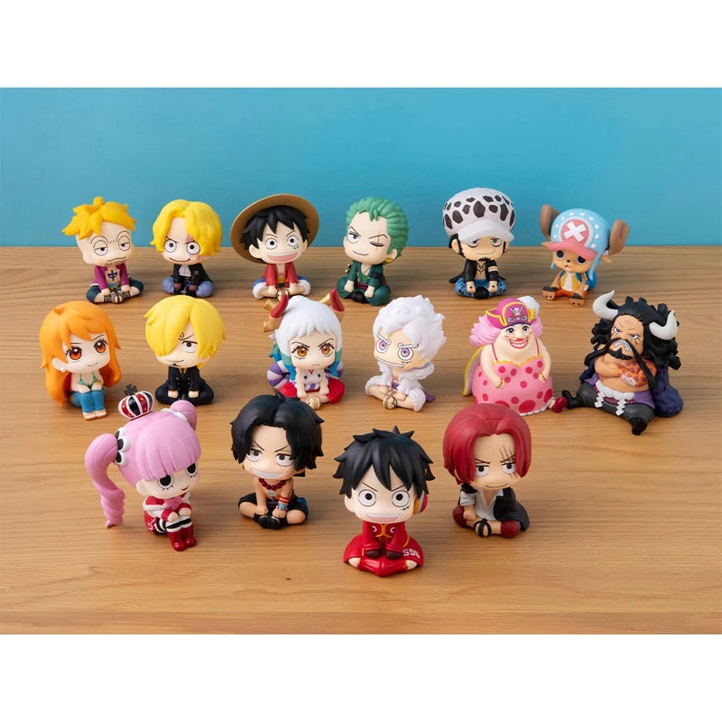 MegaHouse Original Look Up One Piece Shanks Portgas.D.Ace Monkey D. Luffy Perona Egghead Ver. Anime Actionfiguren Spielzeug Kindergeschenk
