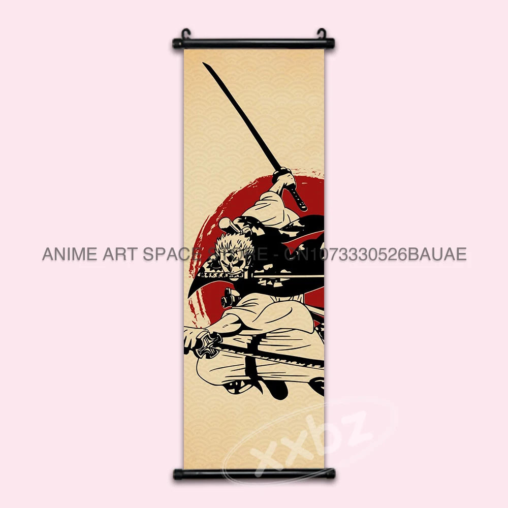 ONE PIECE Hanging Painting Anime Posters Zoro Wall Art Nami Canvas Home Decor Nico Robin Latest Bedroom Vintage Scrolls Pictures - One Piece Merchandise - Free Shipping Buy Now