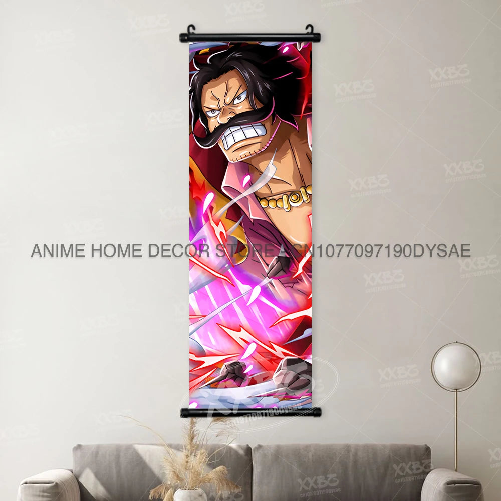 ONE PIECE Posters Anime Monkey D. Luffy Hanging Painting Kaido Home Decor Nico Robin Wall Artwork Garp Scroll Picture Nami Mural - One Piece Merchandise - Free Shipping Buy Now