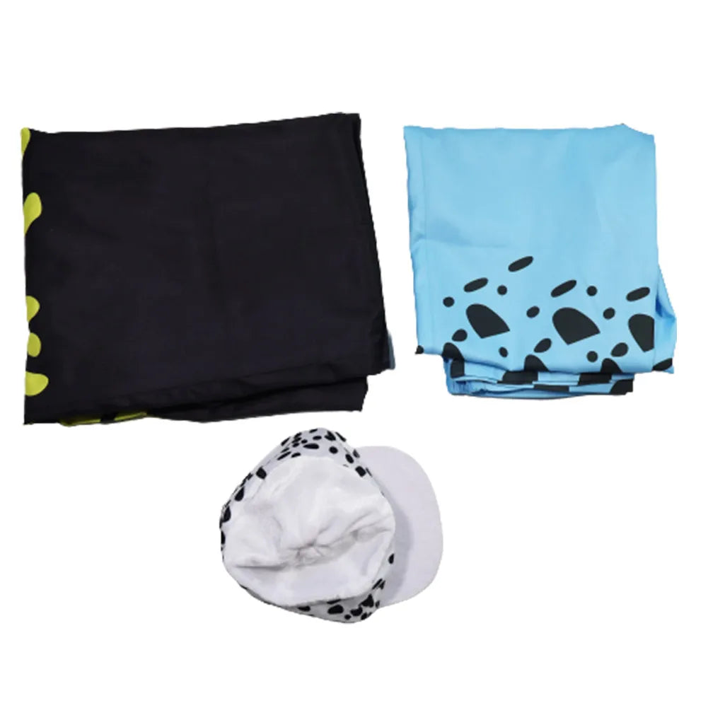 Trafalgar Law Cosplay Hoodie Hose Hut Kostüm Anime One Cos Piece Fantasia Luffy Outfits Halloween Verkleidungsanzug für Erwachsene Männer