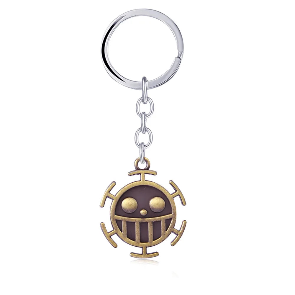 Anime One Piece Schlüsselanhänger Luffy Ace Law Edward Newgate Zoro Sanji Nami Robin Chopper Sir Crocodile Brook Auto Schlüsselanhänger Figur Spielzeug