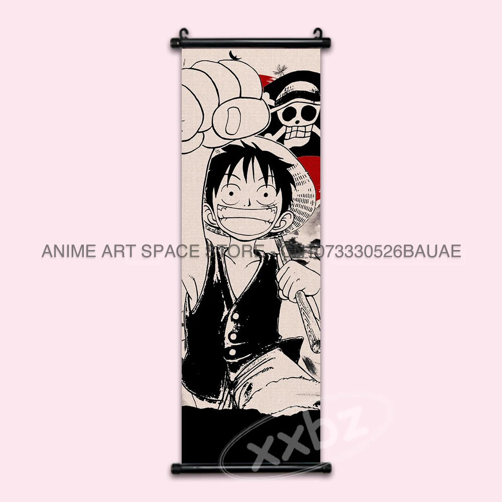 ONE PIECE Hanging Painting Anime Posters Zoro Wall Art Nami Canvas Home Decor Nico Robin Latest Bedroom Vintage Scrolls Pictures - One Piece Merchandise - Free Shipping Buy Now