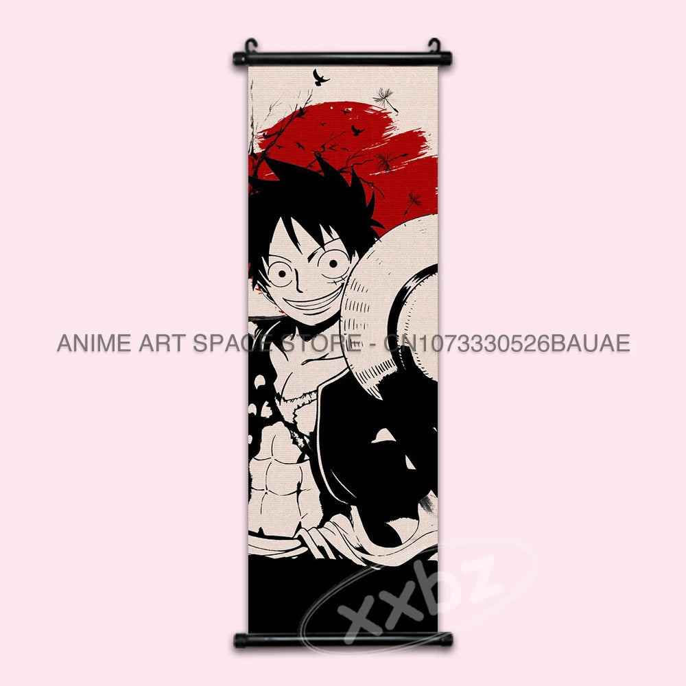 ONE PIECE Hanging Painting Anime Posters Zoro Wall Art Nami Canvas Home Decor Nico Robin Latest Bedroom Vintage Scrolls Pictures - One Piece Merchandise - Free Shipping Buy Now