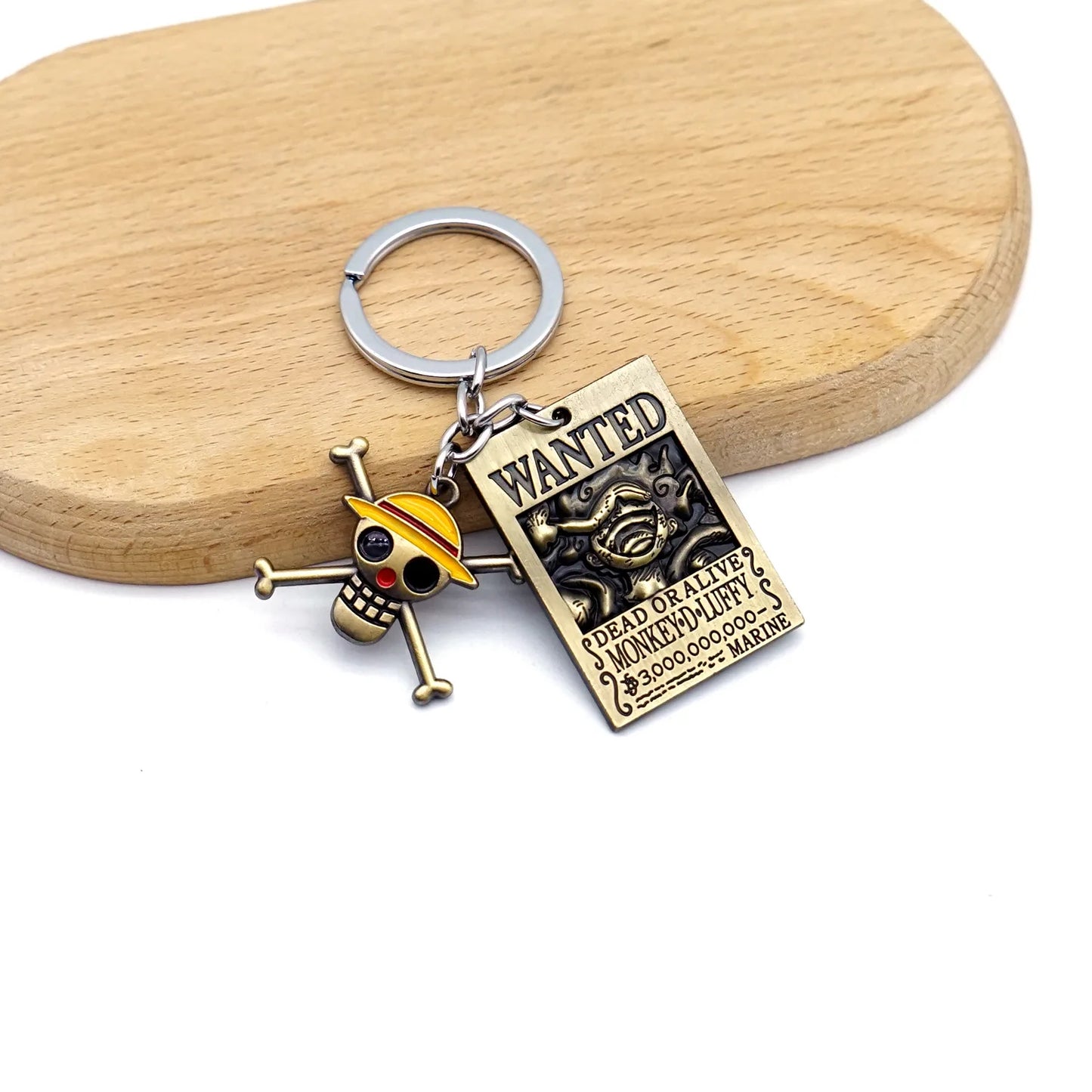 Anime One Piece Shanks Kaido Law Luffy Ace Zoro Sanji Devil Fruit Keychain Metal Pendant Figure Model Toy Jewelry Gift - One Piece Merchandise - Free Shipping Buy Now
