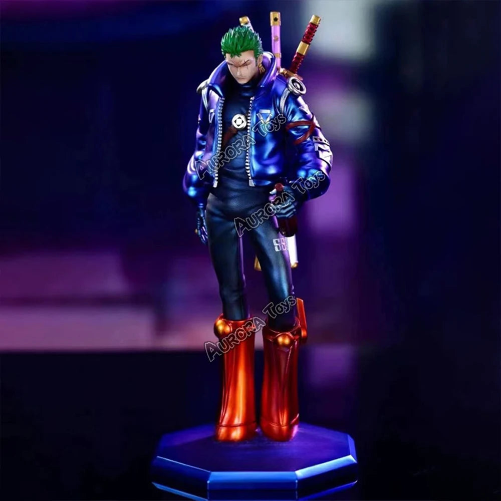 9,44 Zoll/24 cm Anime One Piece Figur Egghead Zoro Figur PVC Actionfiguren Sammlung Modell Spielzeug Geschenke
