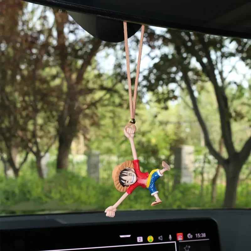 ONE PIECE Luffy Car Interior Decoration Funny Car Rearview Mirror Pendant Auto Interior Hanging Ornaments Car Accessories Gifts - One Piece Merchandise - Free Shipping Buy Now