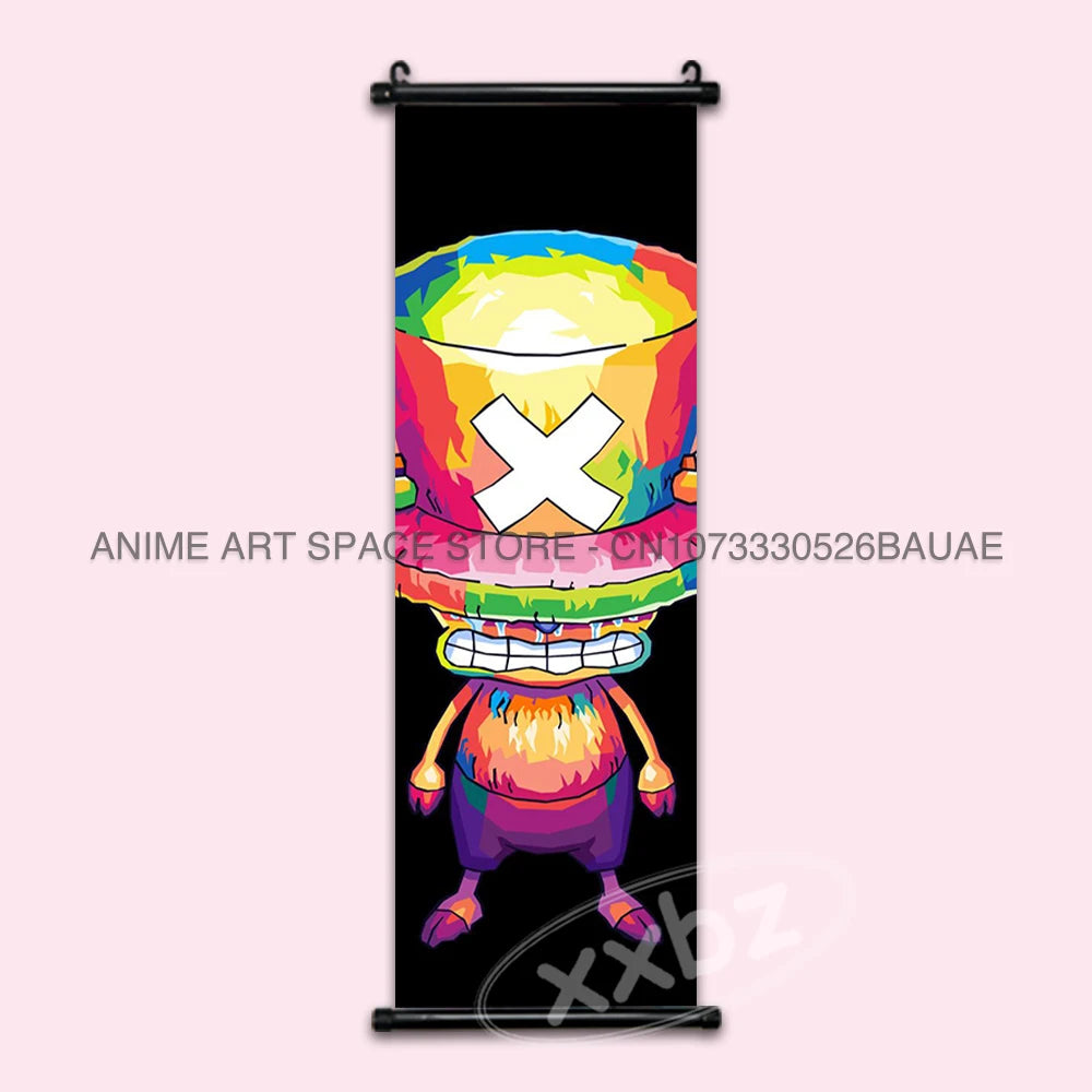 ONE PIECE Hanging Painting Anime Scrolls Picture Law Home Decor Prints Nami Wall Art Luffy Poster Roronoa Zoro Canvas Nico Robin