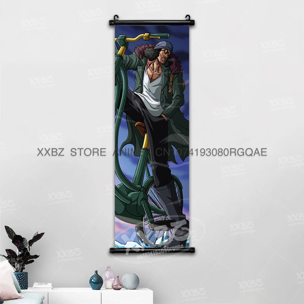 ONE PIECE Scrolls Pictures Sabo Wall Art Kid Pirates Anime Posters Nico Robin Hanging Painting Trafalgar D.Water Law Home Decor