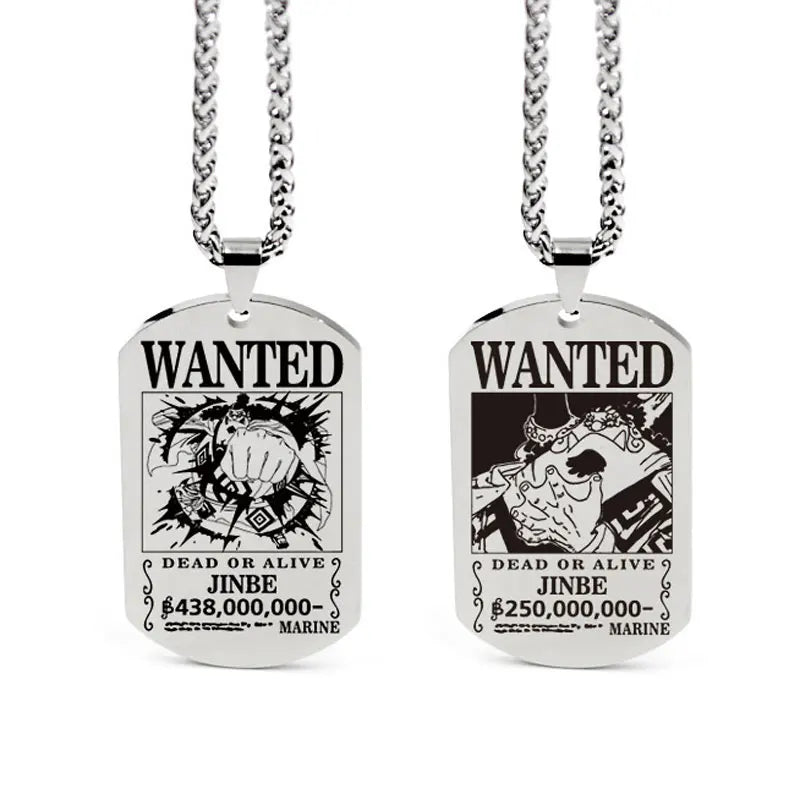 One Piece Anhänger Damen Halskette Japanisches Anime Zubehör Cosplay Luffy Zoro Sanji Manga Titan Schmuck Herren Halskette Geschenk