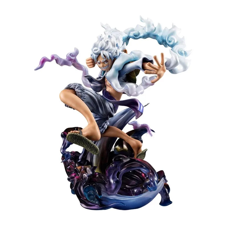 23cm/9in Anime One Piece Figure Gear 5 Luffy Action Figure Sun God Nika Luffy Statue Toy Gifts - One Piece Merchandise - Free Shipping Buy Now