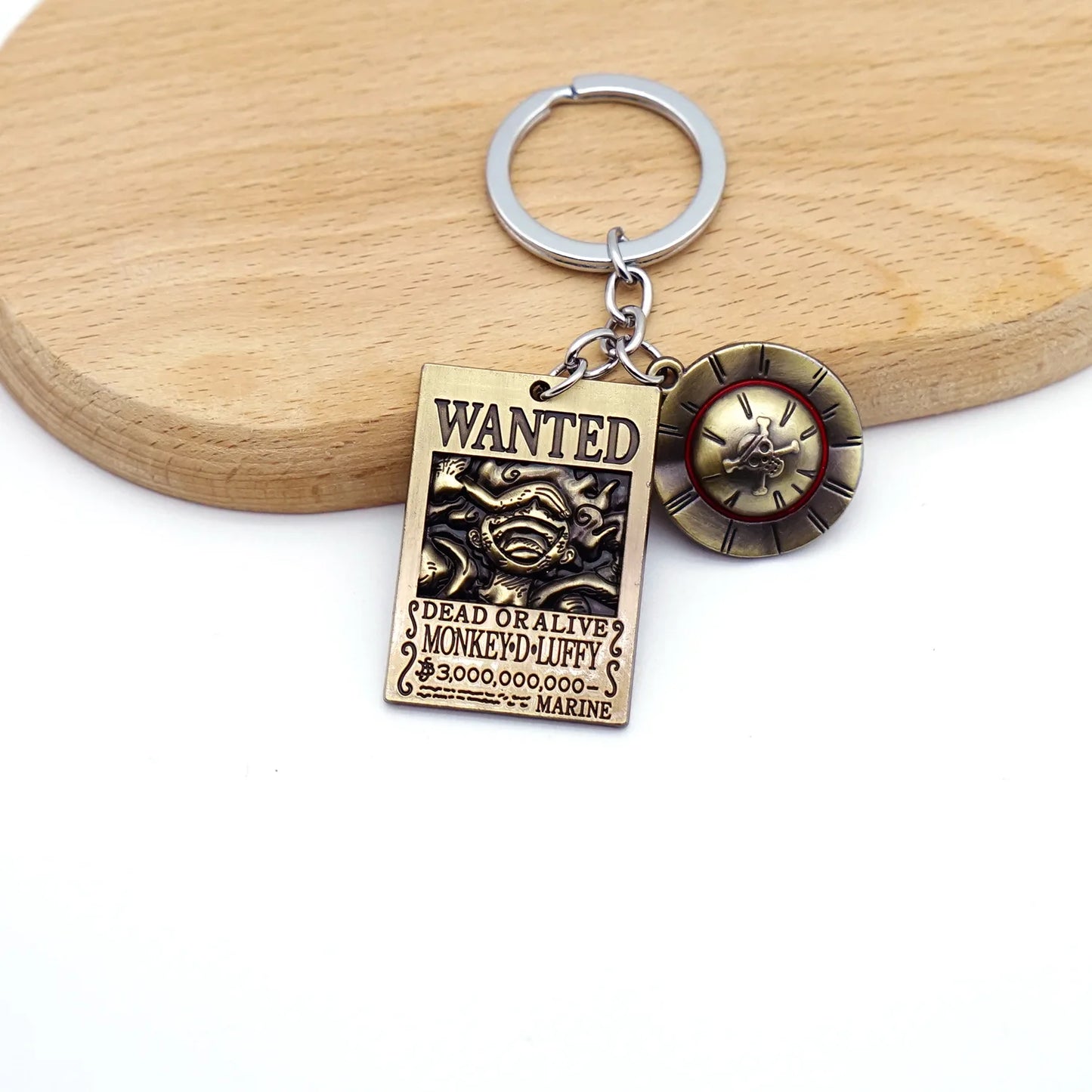 Anime One Piece Shanks Kaido Law Luffy Ace Zoro Sanji Devil Fruit Keychain Metal Pendant Figure Model Toy Jewelry Gift - One Piece Merchandise - Free Shipping Buy Now
