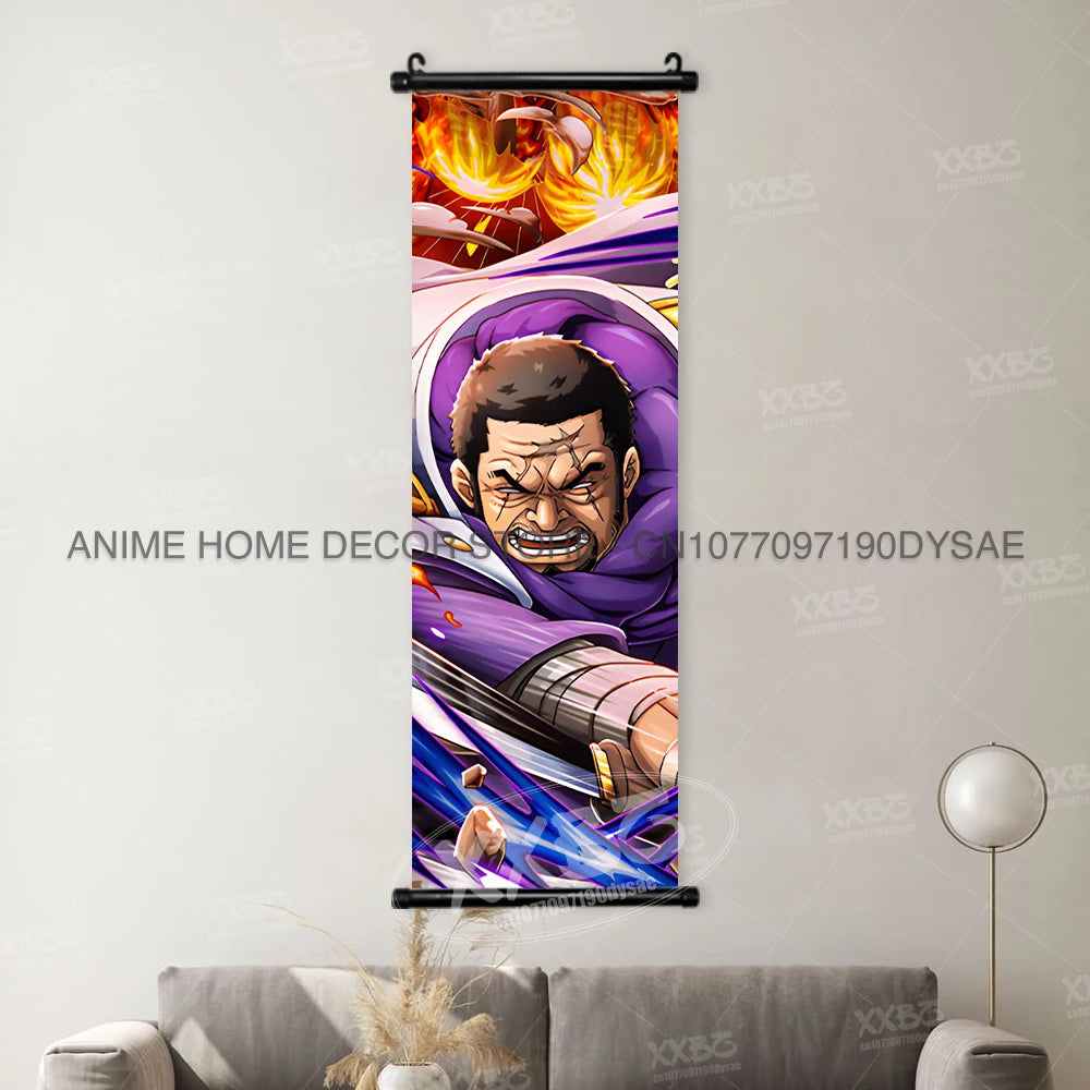 ONE PIECE Posters Anime Monkey D. Luffy Hanging Painting Kaido Home Decor Nico Robin Wall Artwork Garp Scroll Picture Nami Mural - One Piece Merchandise - Free Shipping Buy Now