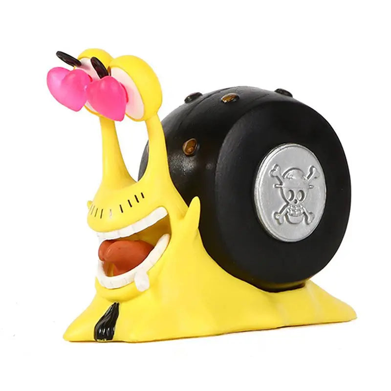 One Piece Den Den Mushi Anime Figur Luffy Ace Zoro Law Buggy Manga Statue PVC Action Figur Sammlung Modell Spielzeug Puppe Geschenk