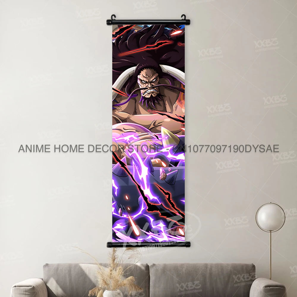 ONE PIECE Posters Anime Monkey D. Luffy Hanging Painting Kaido Home Decor Nico Robin Wall Artwork Garp Scroll Picture Nami Mural - One Piece Merchandise - Free Shipping Buy Now