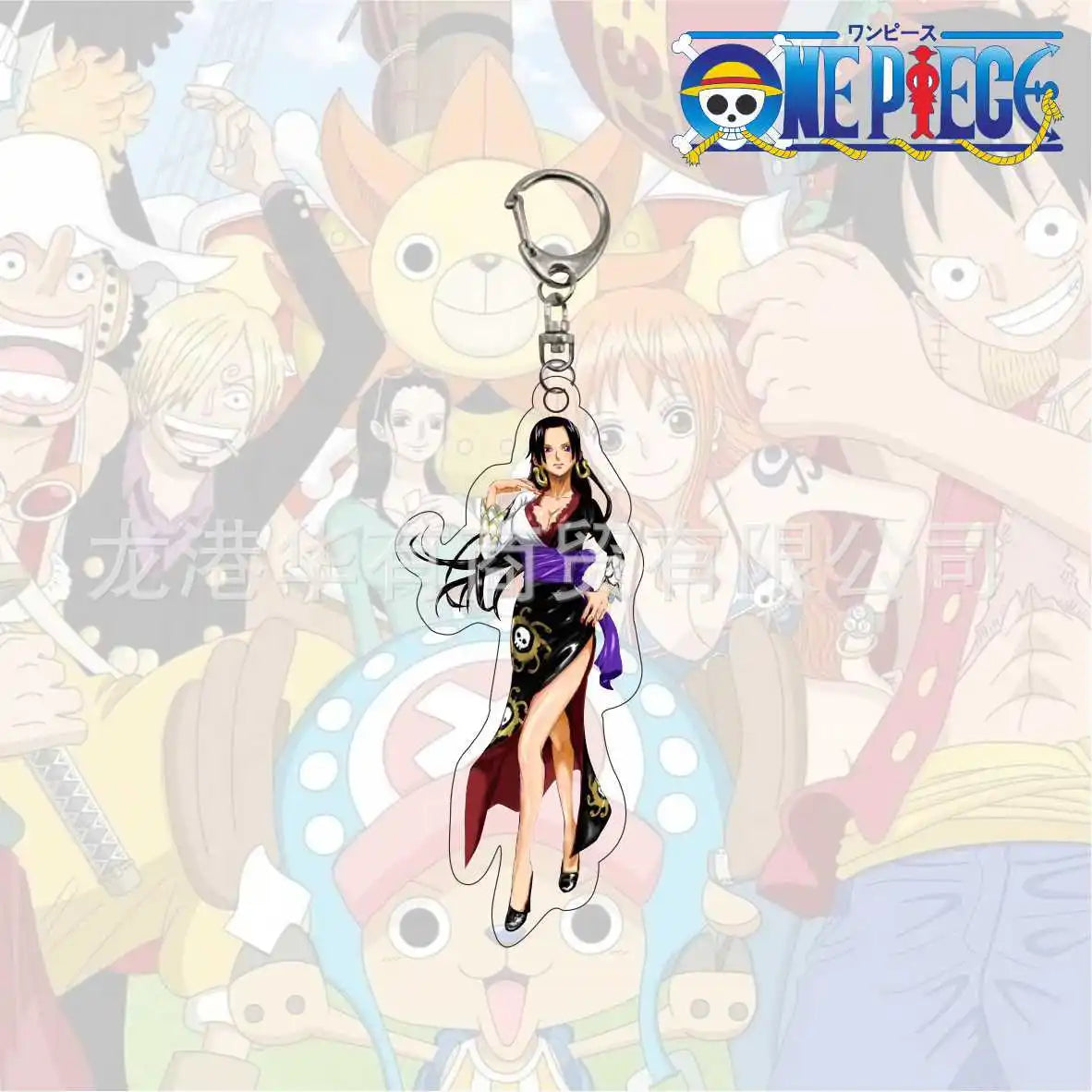 Anime One Piece Trafalgar Law Charlotte Katakuri Nico Robin Nami Chopper Lysop Acryl Schlüsselanhänger Schlüsselanhänger Anhänger Figur Geschenke