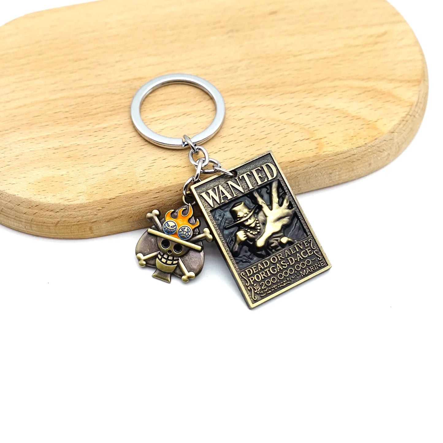 Anime One Piece Shanks Kaido Law Luffy Ace Zoro Sanji Devil Fruit Keychain Metal Pendant Figure Model Toy Jewelry Gift - One Piece Merchandise - Free Shipping Buy Now