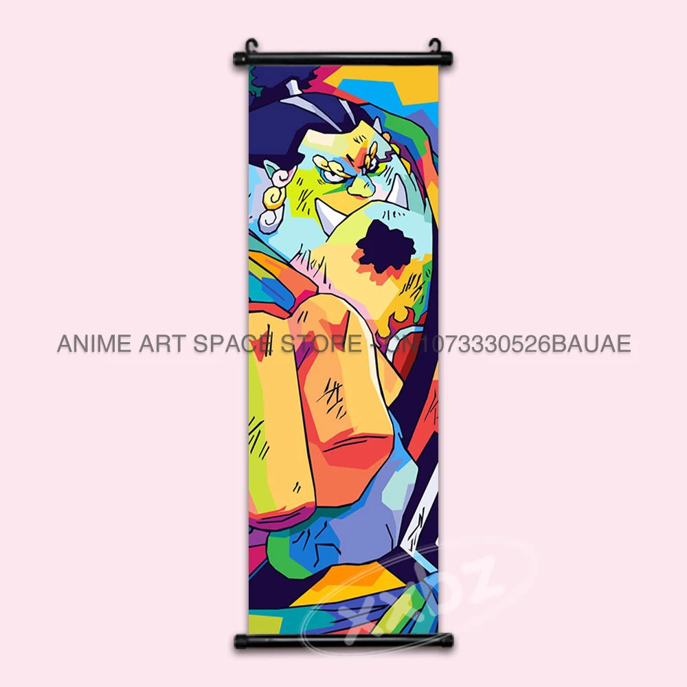 ONE PIECE Hanging Painting Anime Scrolls Picture Law Home Decor Prints Nami Wall Art Luffy Poster Roronoa Zoro Canvas Nico Robin