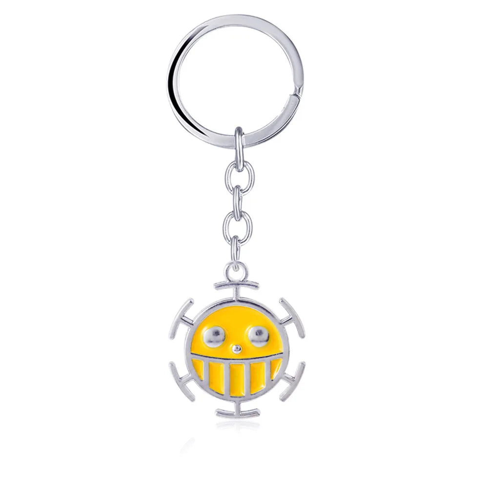 Anime One Piece Schlüsselanhänger Luffy Ace Law Edward Newgate Zoro Sanji Nami Robin Chopper Sir Crocodile Brook Auto Schlüsselanhänger Figur Spielzeug