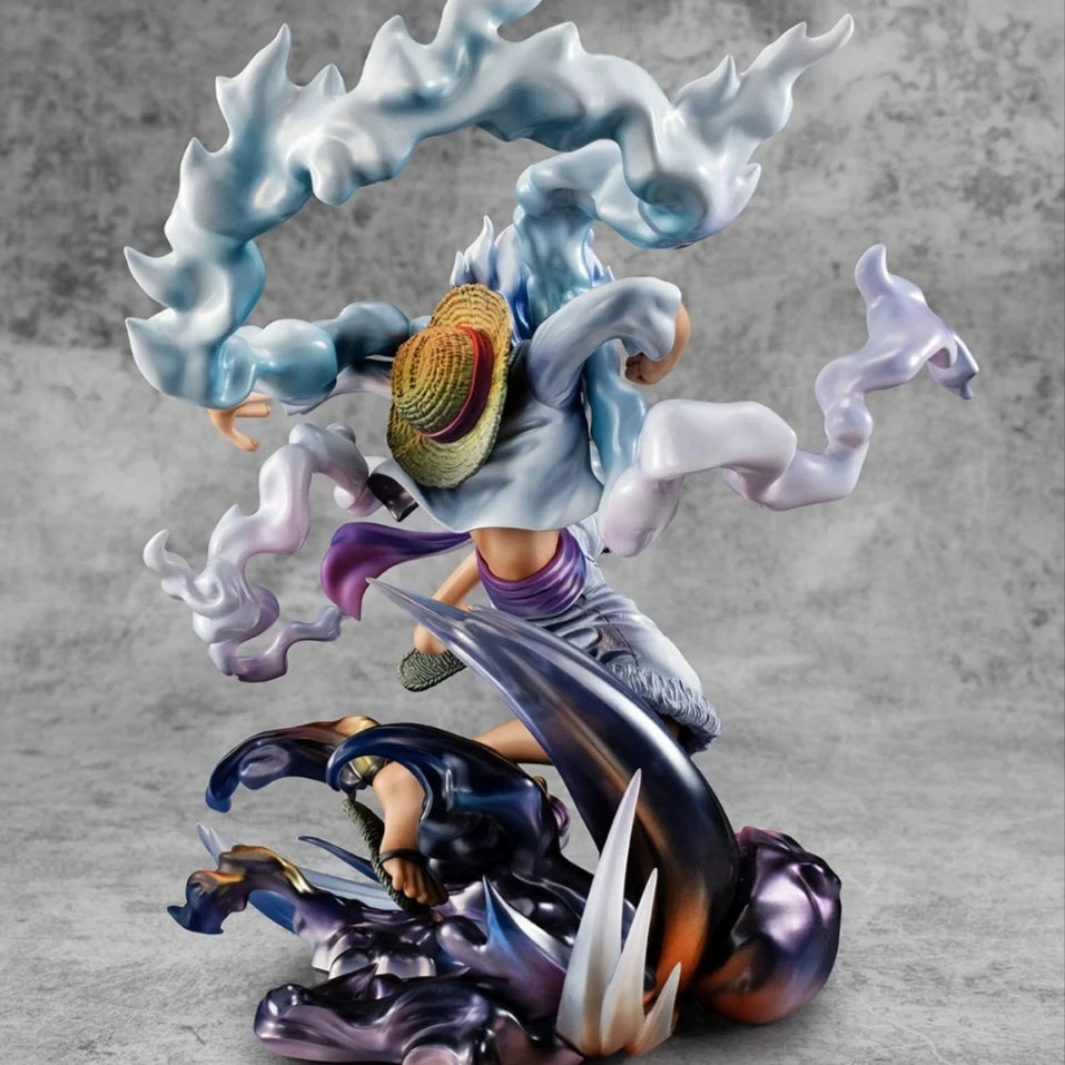 23cm/9in Anime One Piece Figure Gear 5 Luffy Action Figure Sun God Nika Luffy Statue Toy Gifts - One Piece Merchandise - Free Shipping Buy Now