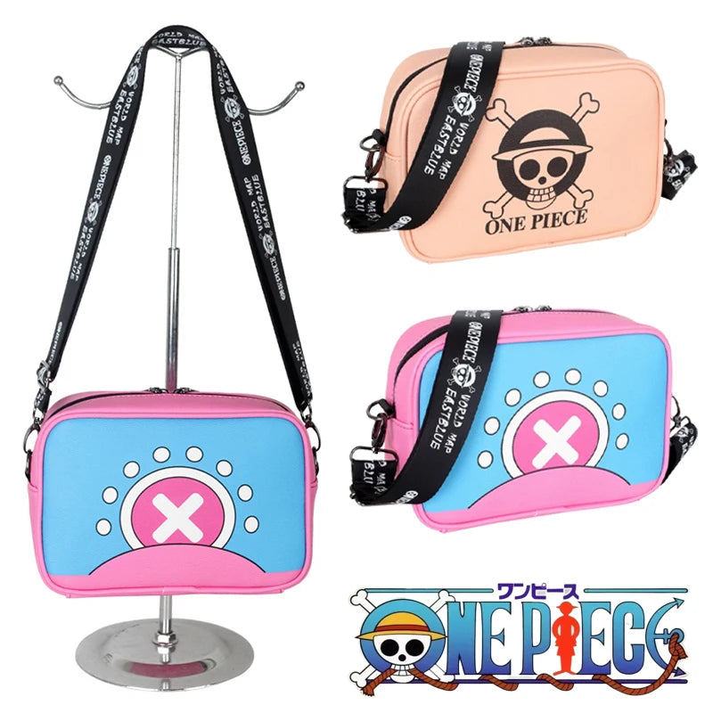 One Piece Tony Chopper Crossbody Bag Large Capacity Shoulder Bags Anime PU Leather Phone Pouch Women Casual Handbag Zipper Tote - One Piece Merchandise - Free Shipping Buy Now