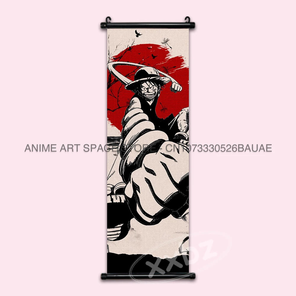 ONE PIECE Hanging Painting Anime Posters Zoro Wall Art Nami Canvas Home Decor Nico Robin Latest Bedroom Vintage Scrolls Pictures - One Piece Merchandise - Free Shipping Buy Now