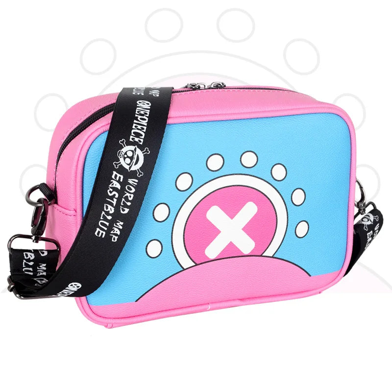 One Piece Tony Chopper Crossbody Bag Large Capacity Shoulder Bags Anime PU Leather Phone Pouch Women Casual Handbag Zipper Tote - One Piece Merchandise - Free Shipping Buy Now