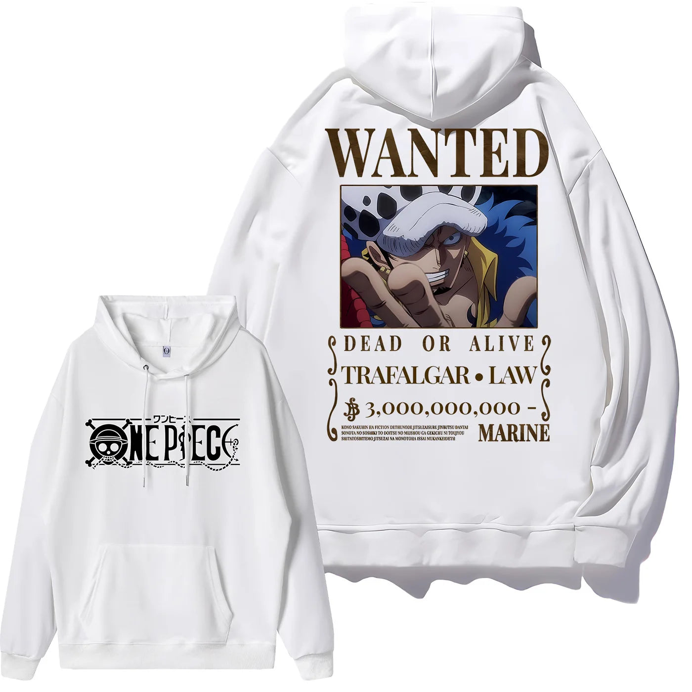 Luffy Zoro Shanks Nico Robin Bedruckter lockerer Kapuzenpullover Anime One Piece Bounty Wanted Order Lässige Mode Jungen Mädchen Sweatshirt