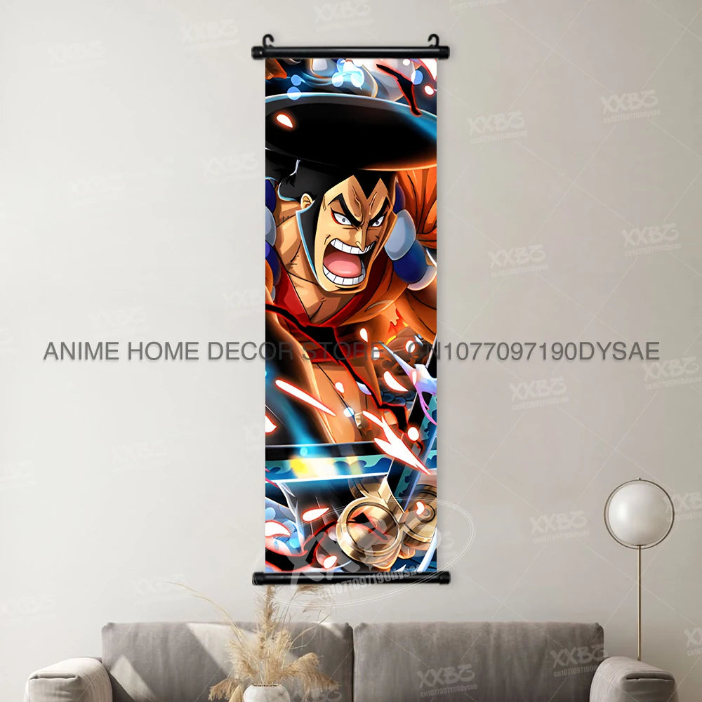 ONE PIECE Posters Anime Monkey D. Luffy Hanging Painting Kaido Home Decor Nico Robin Wall Artwork Garp Scroll Picture Nami Mural - One Piece Merchandise - Free Shipping Buy Now