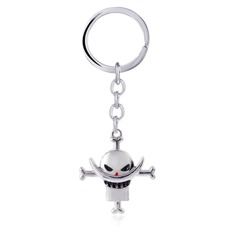 Anime One Piece Schlüsselanhänger Luffy Ace Law Edward Newgate Zoro Sanji Nami Robin Chopper Sir Crocodile Brook Auto Schlüsselanhänger Figur Spielzeug