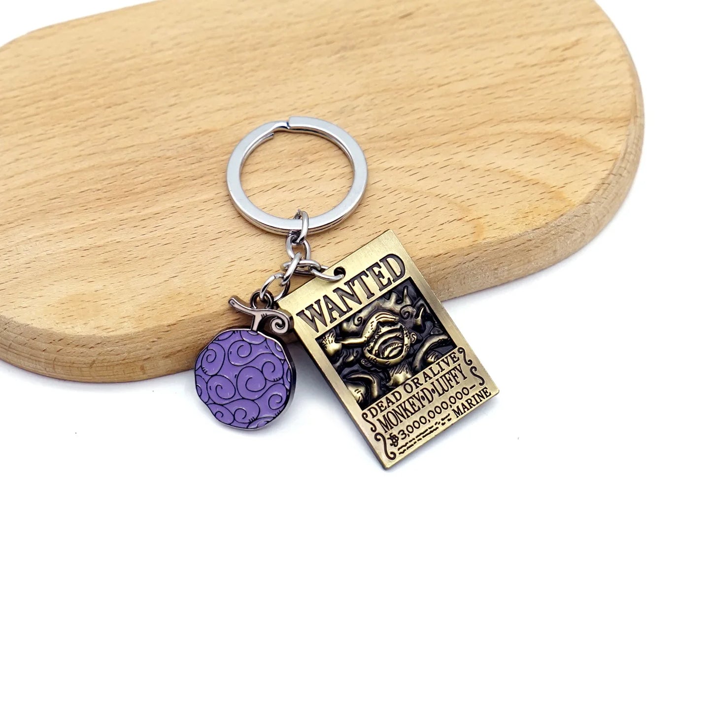 Anime One Piece Shanks Kaido Law Luffy Ace Zoro Sanji Devil Fruit Keychain Metal Pendant Figure Model Toy Jewelry Gift - One Piece Merchandise - Free Shipping Buy Now