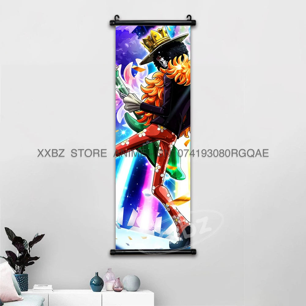 ONE PIECE Scrolls Picture Anime Canvas Hanging Painting Luffy Poster Zoro Home Decor Nami Wall Art Ace Cartoon Robin wallpaper - One Piece Merchandise - Free Shipping Buy Now