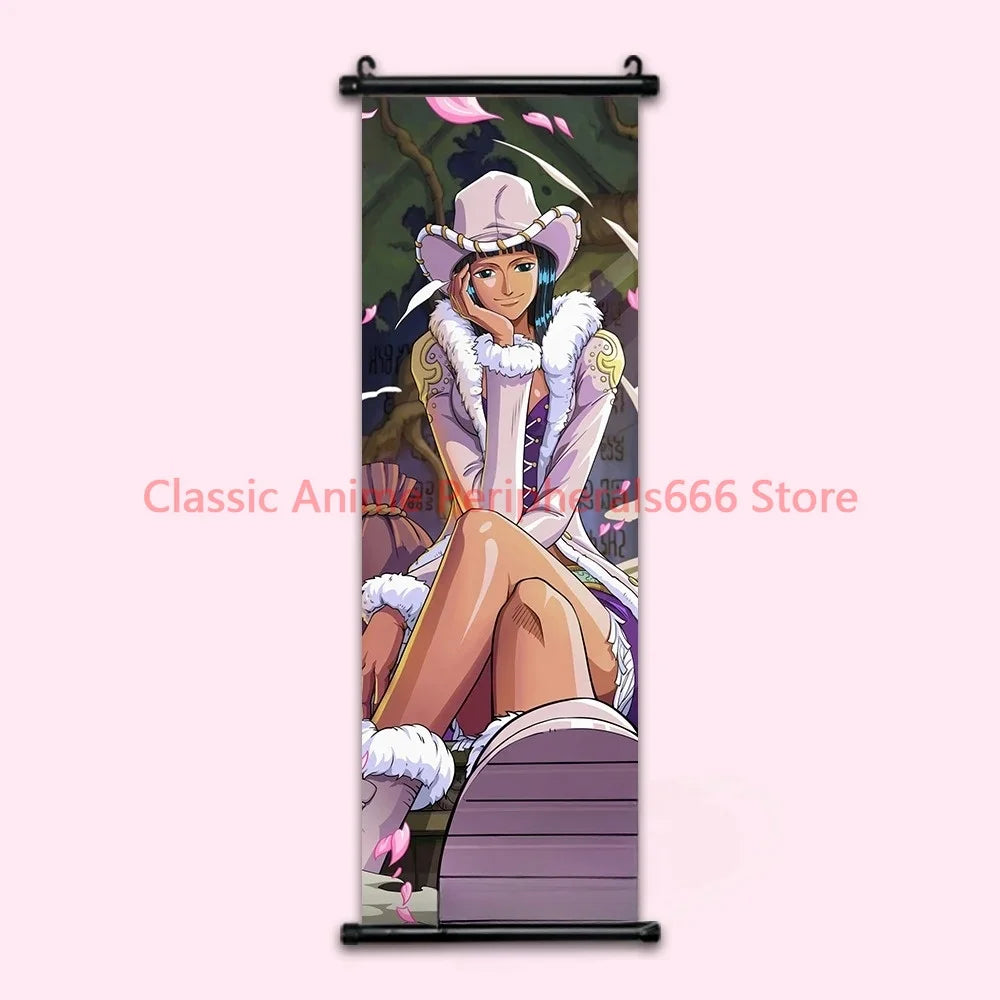 One Piece Luffy Gear 4 Home Decor Kawaii Anime Decorative Painting Robin Poster Nami Wall Art Canvas Pictures For Computer Room