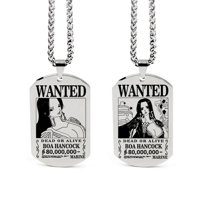 One Piece Anhänger Damen Halskette Japanisches Anime Zubehör Cosplay Luffy Zoro Sanji Manga Titan Schmuck Herren Halskette Geschenk