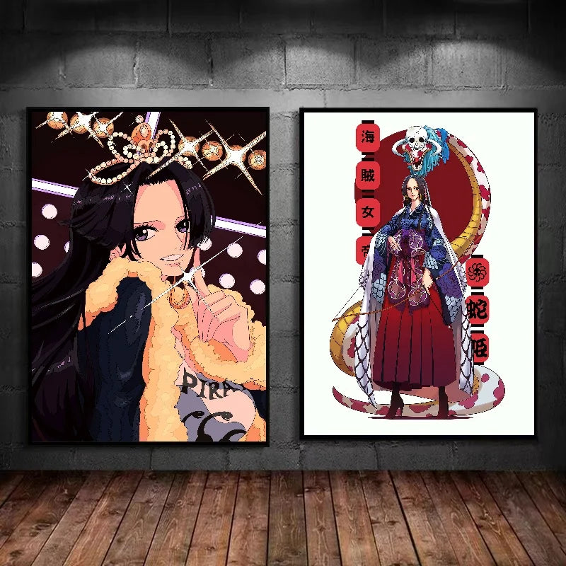 Nico·Robin Nami Boa Hancock Perona Wall Decoration One Piece Sexy and Beautiful PosterLiving Room Decoration Canvas Painting - One Piece Merchandise - Free Shipping Buy Now