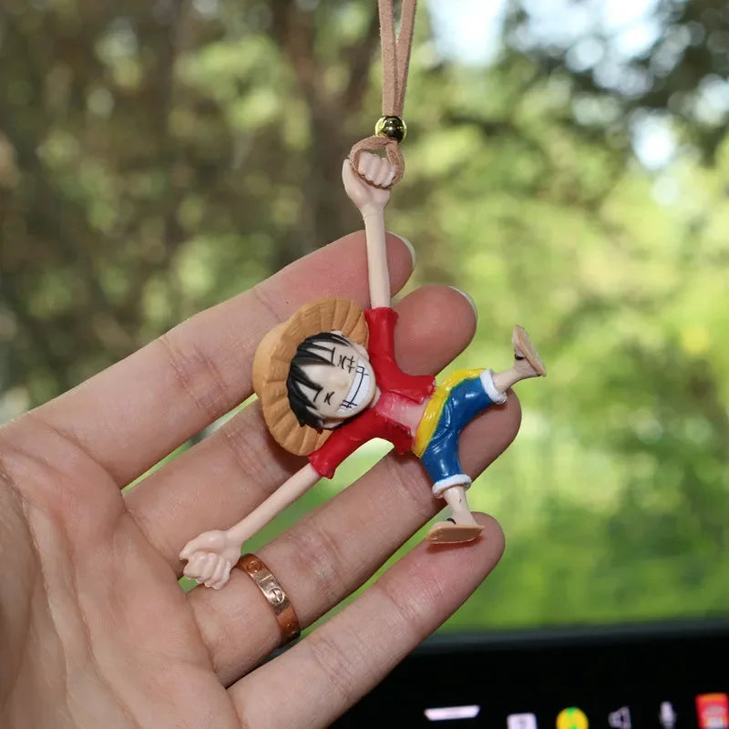 ONE PIECE Luffy Car Interior Decoration Funny Car Rearview Mirror Pendant Auto Interior Hanging Ornaments Car Accessories Gifts - One Piece Merchandise - Free Shipping Buy Now