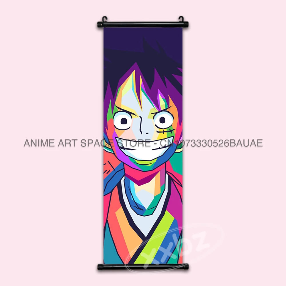 ONE PIECE Hanging Painting Anime Scrolls Picture Law Home Decor Prints Nami Wall Art Luffy Poster Roronoa Zoro Canvas Nico Robin