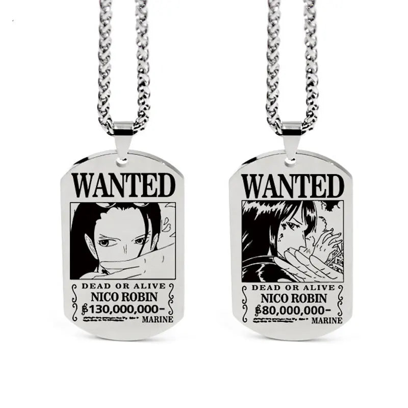 One Piece Anhänger Damen Halskette Japanisches Anime Zubehör Cosplay Luffy Zoro Sanji Manga Titan Schmuck Herren Halskette Geschenk