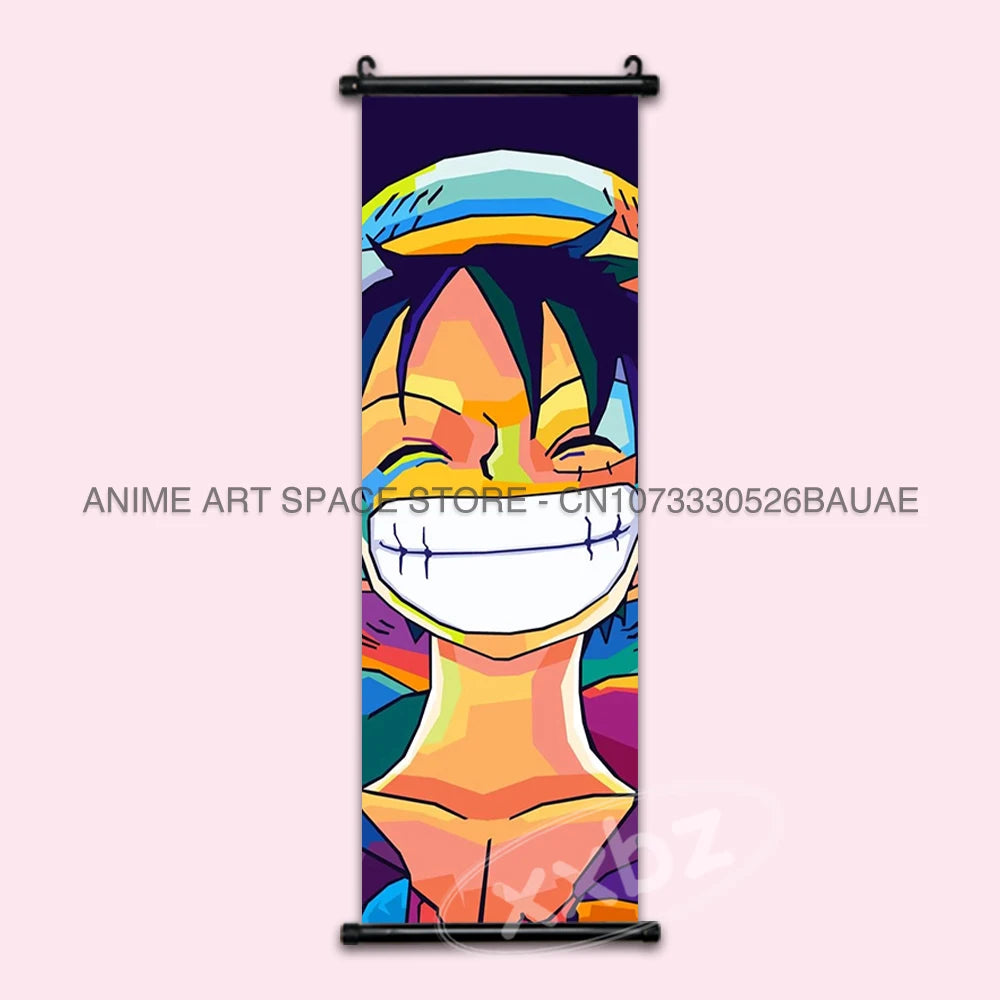 ONE PIECE Hanging Painting Anime Scrolls Picture Law Home Decor Prints Nami Wall Art Luffy Poster Roronoa Zoro Canvas Nico Robin