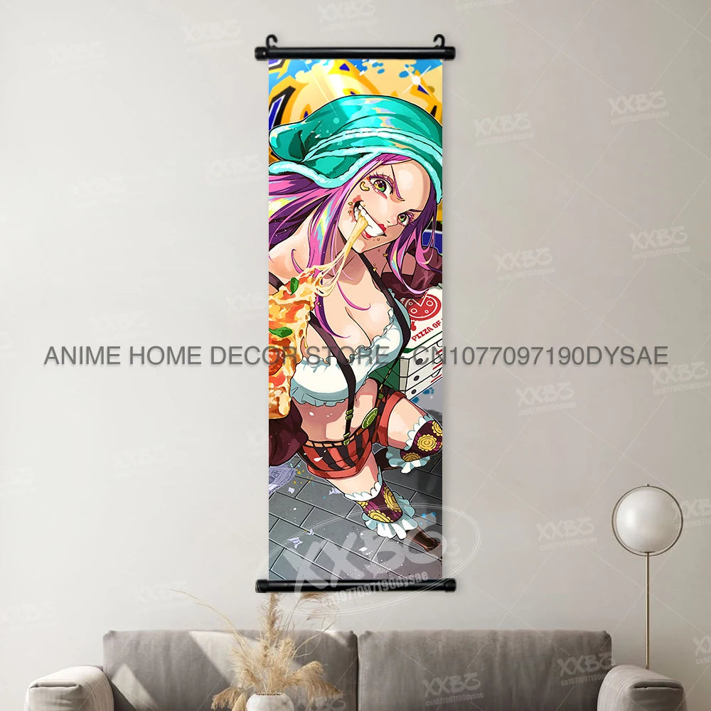 ONE PIECE Poster Anime Shirahoshi Hanging Paintings Vivi Home Decor Boa Hancock Wall Art Nico Robin Scroll Picture Nami Mural - One Piece Merchandise - Free Shipping Buy Now
