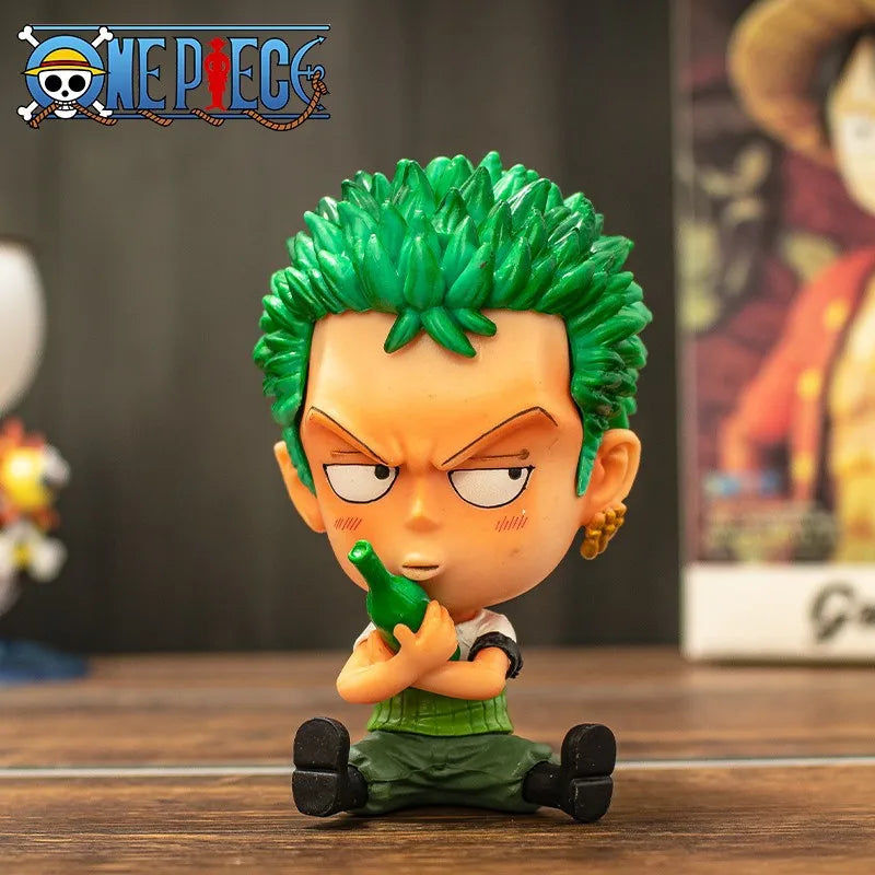 9CM Q Luffy Zoro Nami Anime One Piece Peripherie Sanji Robin Boa Hancock Ace Actionfigur Spielzeug Sammlung PVC Modell Puppengeschenke