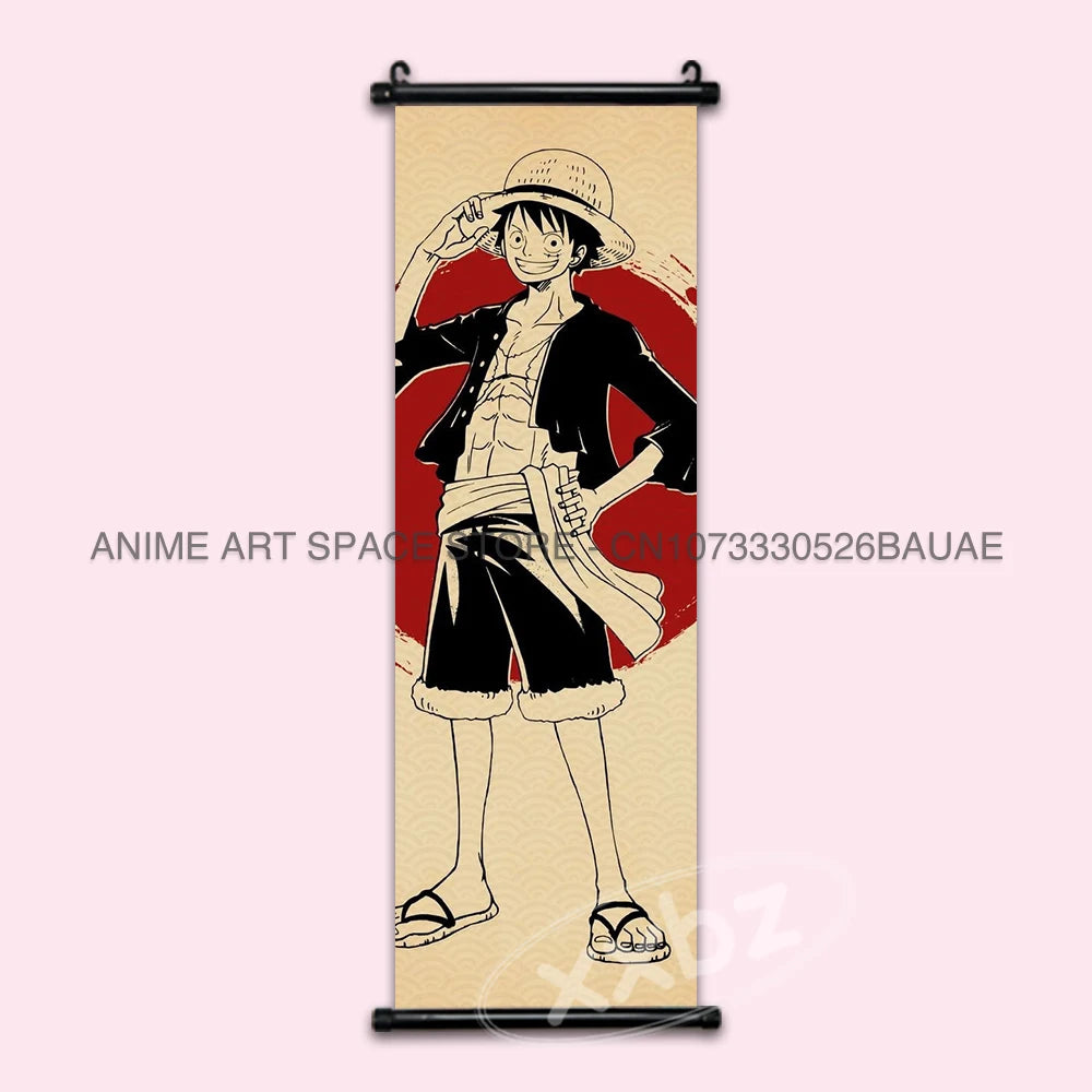 ONE PIECE Hanging Painting Anime Posters Zoro Wall Art Nami Canvas Home Decor Nico Robin Latest Bedroom Vintage Scrolls Pictures - One Piece Merchandise - Free Shipping Buy Now