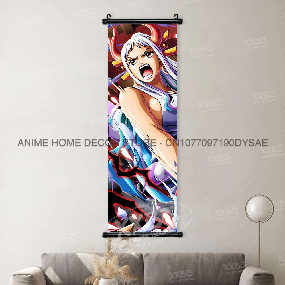ONE PIECE Posters Anime Monkey D. Luffy Hanging Painting Kaido Home Decor Nico Robin Wall Artwork Garp Scroll Picture Nami Mural - One Piece Merchandise - Free Shipping Buy Now