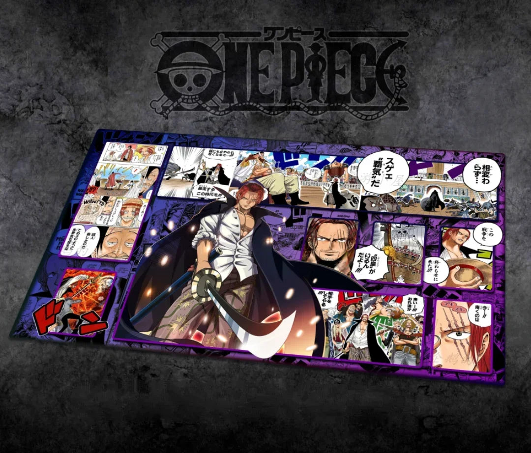 OPCG One Piece Dedizierte SPIELKARTEN-Spielmatte Battle Against Rebecca Roronoa Zoro Trafalgar Law Comic-Serie Spielzeuggeschenke 60 * 35 cm